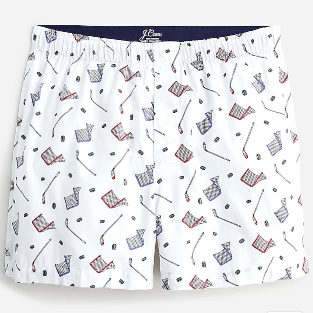 J.CREW HOCKEY BOXERS